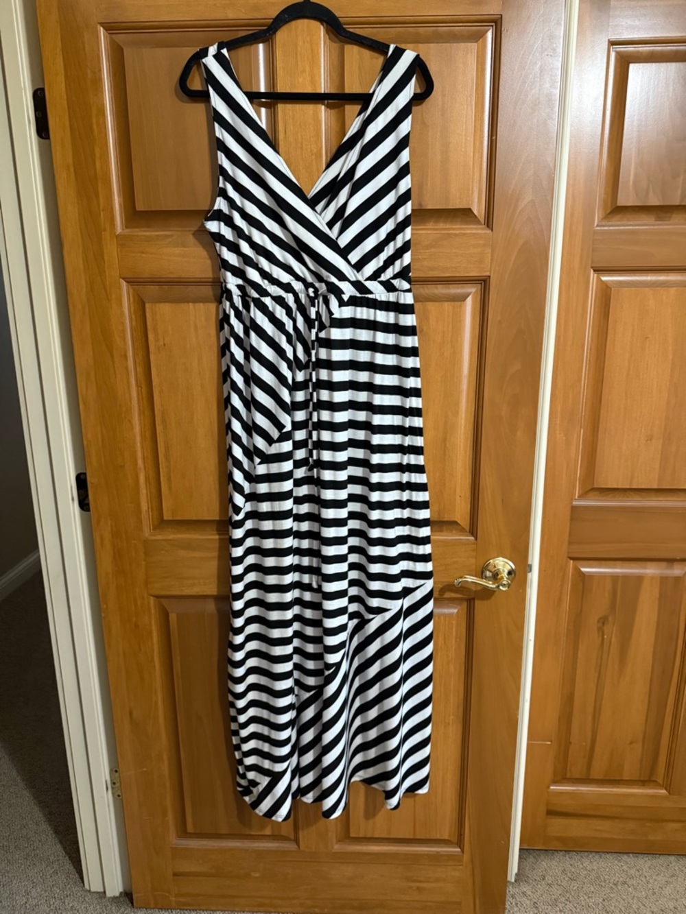 torrid Black and White Striped Maxi Dress